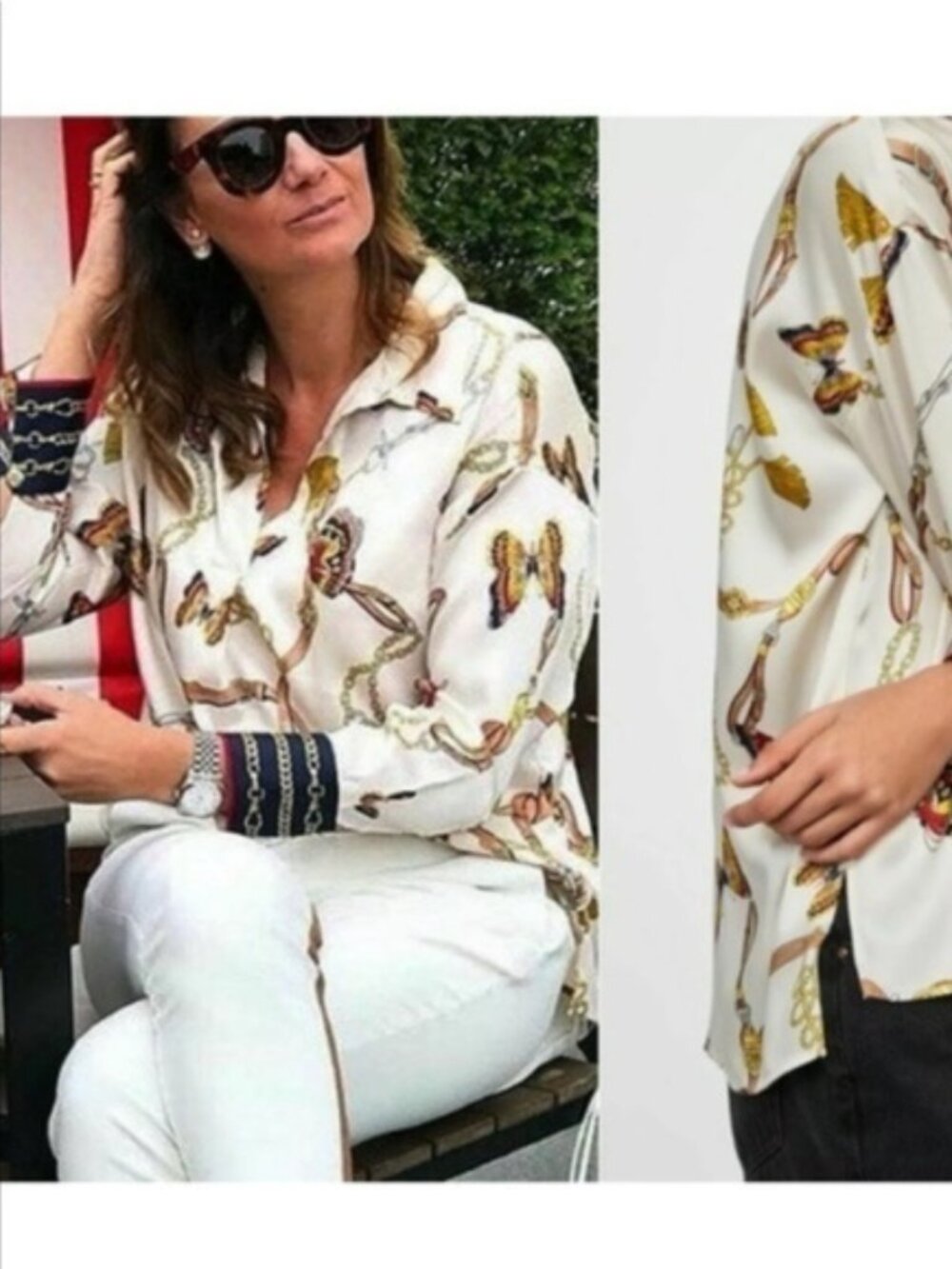 Elegant ZARA Butterfly Blouse -New with without Tags! - Picture 2 of 5